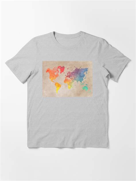 World Map Maps T Shirt By Jbjart Redbubble