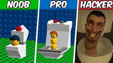 Lego Skibidi Toilet Noob Pro Hacker Skibidi Toilet Animation Meme