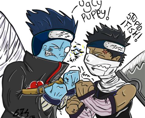 Zabuza And Kisame Eyecontact By Fomle Chan On Deviantart