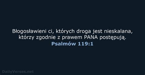 27 sierpnia 2020 Biblijny werset dnia Psalmów 119 1 DailyVerses net