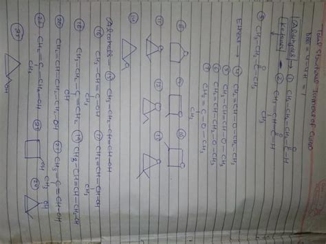 C H O Structure Isomers Brainly In