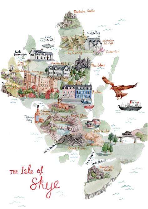 The Isle of Skye, an Illustrated Map - Hire an Illustrator