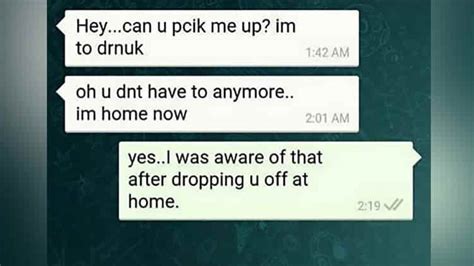 Funny Drunk Texts