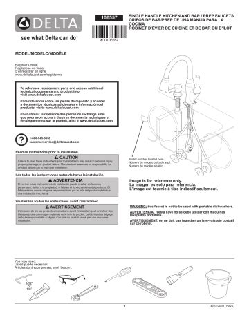 Delta Faucet Z Blsd Dst Deluca Single Handle Pull Down Sprayer