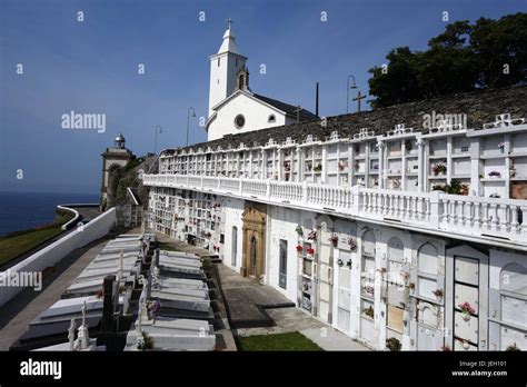 The Cemetery At Luarca Asturias Spain Stock Photo Alamy