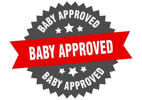 Baby Approved Stamp Baby Approved Grunge Round Sign Stock Vector