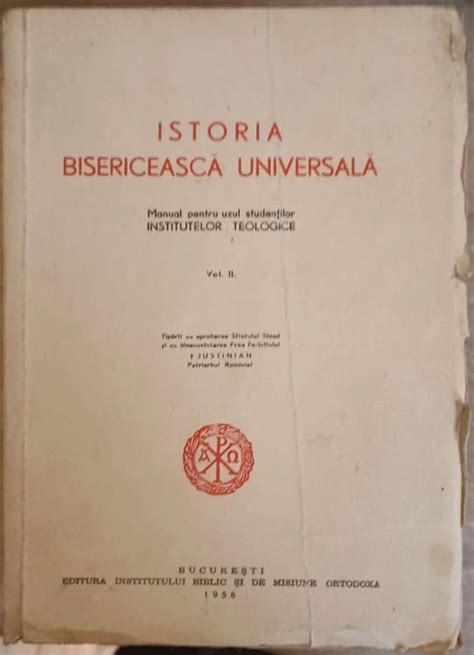 Istoria Bisericeasca Universala Manual Pentru Uzul Studentilor