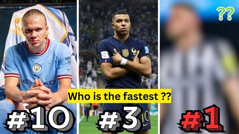 Top 10 Fastest Football Players In The World Youtube