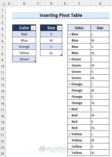 How To Create Cross Join In Excel Simple Ways Exceldemy