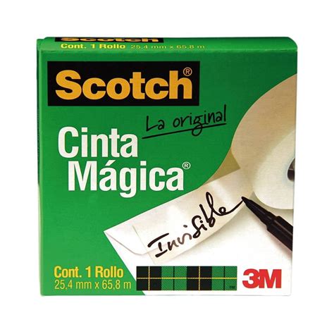 Cinta Adhesiva Scotch 3M Cinta Mágica en Caja Walmart