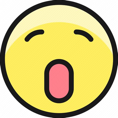 Smiley Yawn Icon Download On Iconfinder On Iconfinder