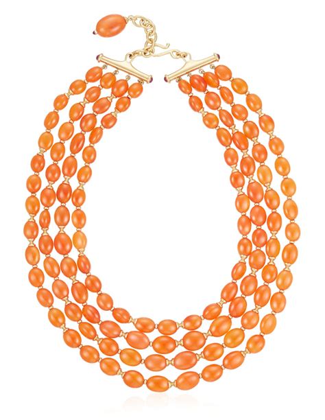 Carnelian And Gold Bead Necklace Christies