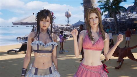 Final Fantasy VII Rebirth Las Bellas Tifa Y Aerith En Bikini Cautivan