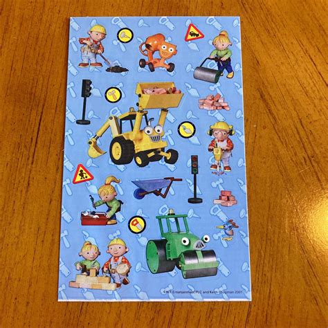 Vintage Bob the Builder Sticker Sheet - Etsy