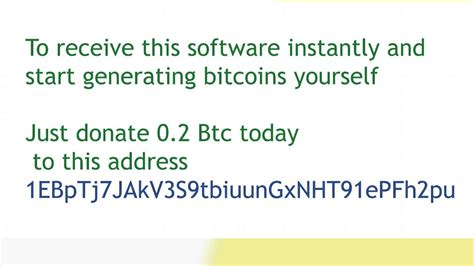 How To Mine Bitcoins Generate Bitcoins 1 Btc Per Day Tutorial Youtube