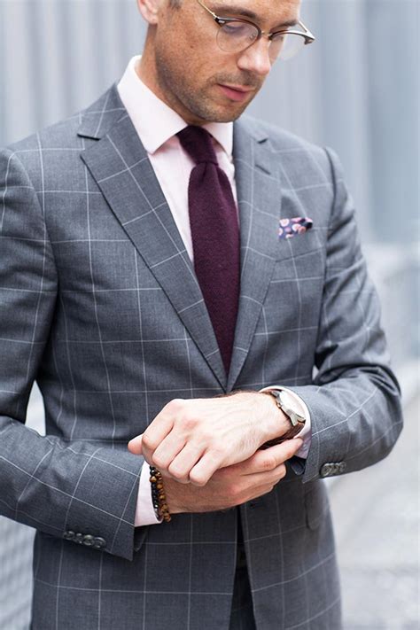 Gray Windowpane Suit All Business He Spoke Style Shop