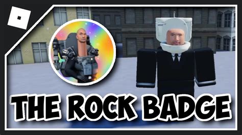 How To Get The Rock Badge In Omega Skibid Toilet Roleplay 2 Roblox New The Rock Toilet Morph