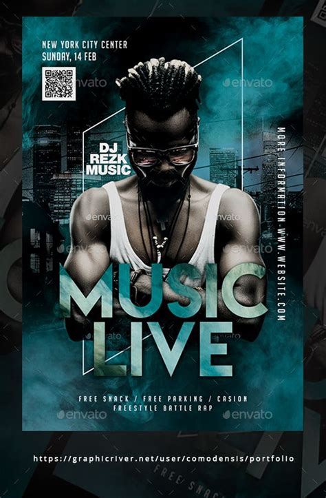 Dj Club Party Flyer Template Psd Creative Flyer Design Creative Flyers