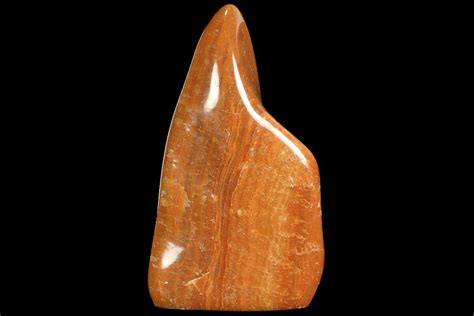 7 Polished Orange Calcite Freeform Madagascar 109629 For Sale