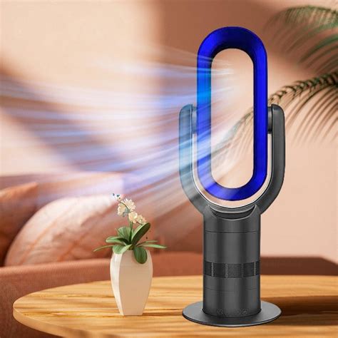 Angelo Electronic Floor Bladeless Fan Heater Cooler Degree Remote