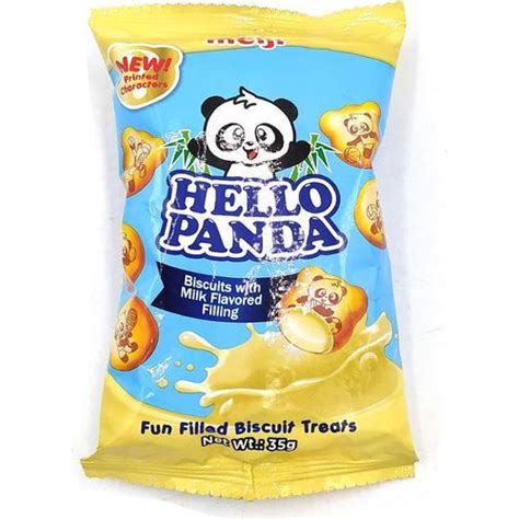 Meiji Hello Panda Strawberry Biscuits 35g Shopee Singapore