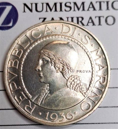 San Marino 5 Lire 1936 Prova Catawiki