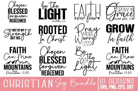 Bible Verses Christian Svg Bundle Graphic By Bdbgraphics · Creative
