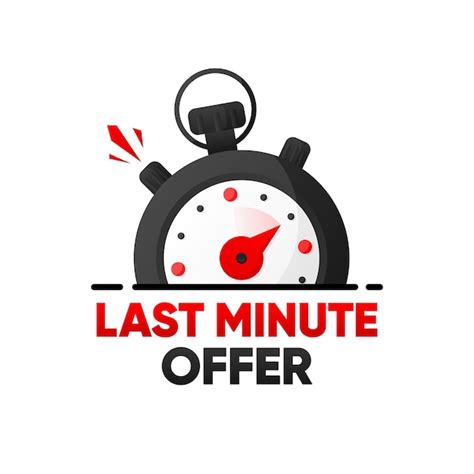 Premium Vector Last Minute Offer Banner With Countdown Super Promo