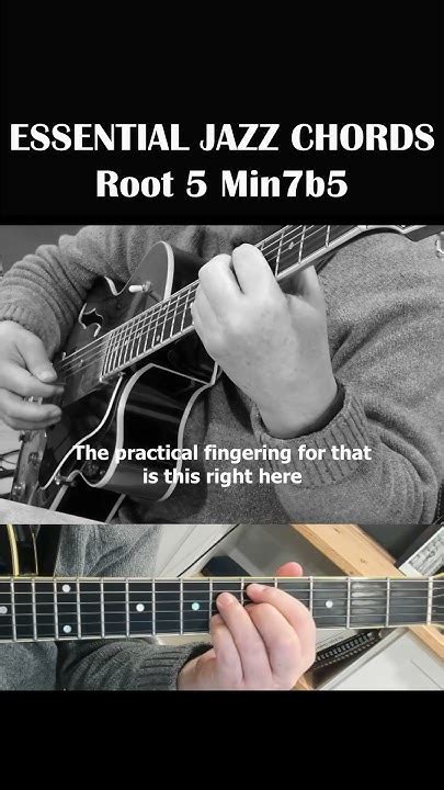 Essential Jazz Chords Root 5 Min7b5 Or The Half Diminished The Diatonic Vii Chord In A Major