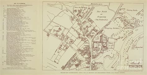 Plan Of Eton College 1900s N2 Drawing By Historic Illustrations Pixels