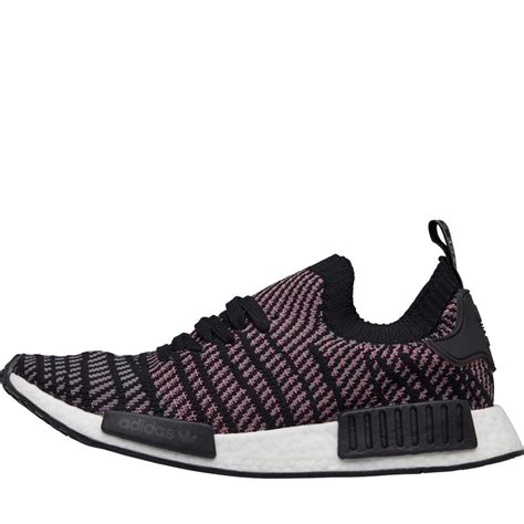 Buy Adidas Originals Nmd R1 Stlt Primeknit Trainers Core Black Grey Four Solar Pink