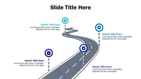 Points Circular Roadmap Infographic Inforgraphics Slides