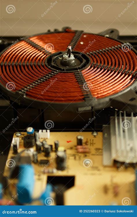 Electromagnetic Spiral Of An Induction Cooker Stock Image Image Of