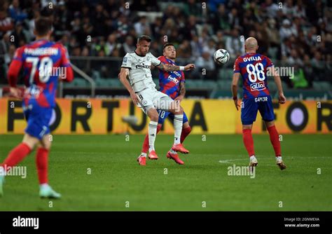 WARSAW POLAND SEPTEMBER 25 2021 Polish Football League Game Legia