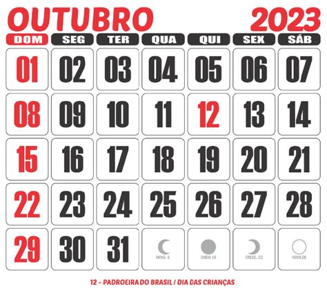 Hoje é Dia: datas, fatos e feriados de outubro de 2023 - Alcir 61