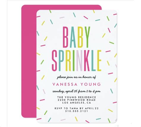 FREE 8+ Baby Sprinkle Invitation Designs in Vector EPS | AI