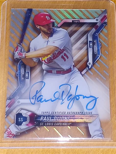 Topps High Tek Paul Dejong Auto Sf Topps