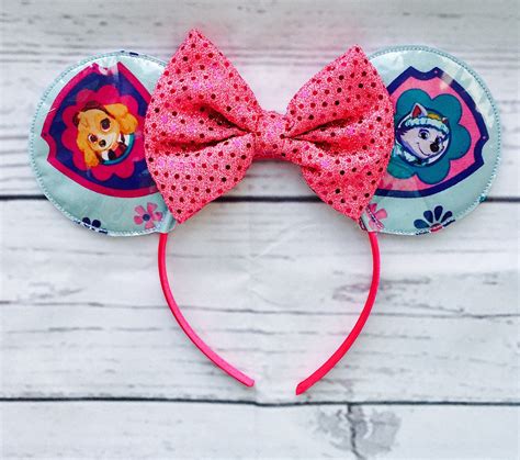 Paw Patrol Skye Minnie Mouse Ears Ready To Ship