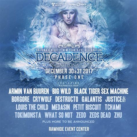 Decadence Arizona Lineup Announced Edm Identity