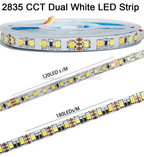 M Dual White Smd Cct Led Strip Light V V Dc Color Temperature