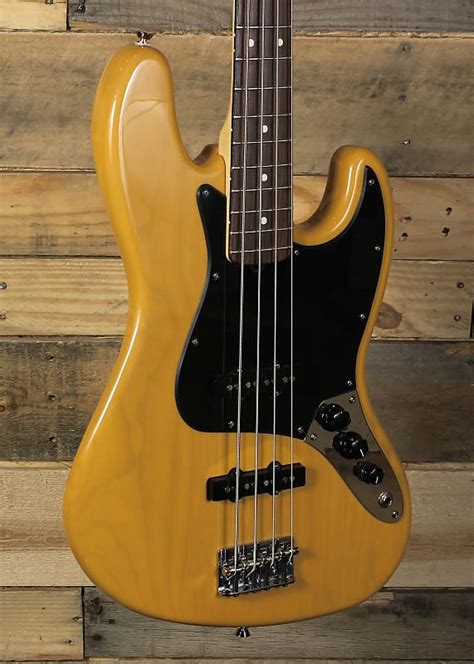 Fender American Jazz Bass Butterscotch Blonde Finish W Case Reverb