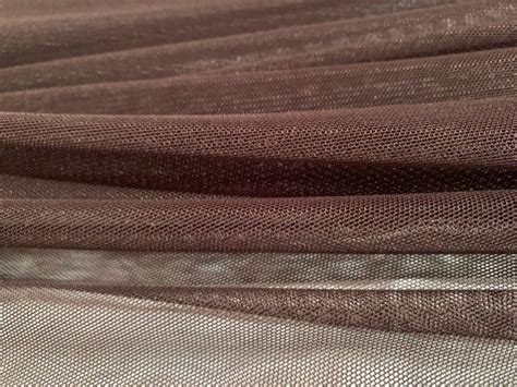 60 Brown Power Mesh Fabric 80 Poly 20 Spandex Per Yard Power Brown