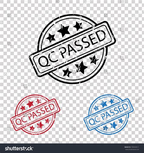 Quality Control Passed Rubber Stamp Stock Vector Royalty Free