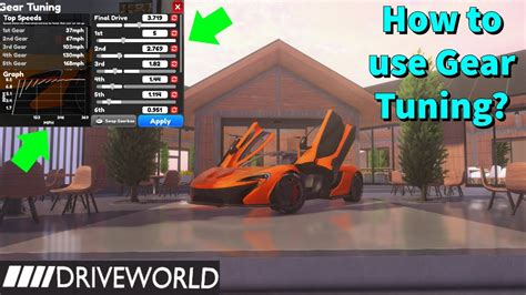 How To Use Gear Tuning In Roblox Drive World Youtube