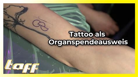 Mit Einem Tattoo Zum Lebensretter Werden Der Organspendeausweis Auf