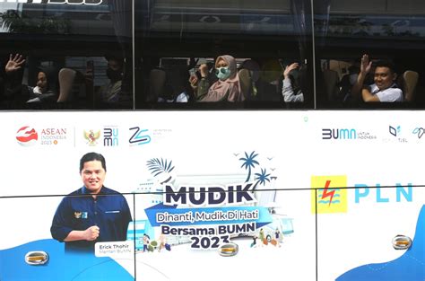 Mudik Gratis Bersama Bumn Pln Berangkatkan Pemudik Ke Berbagai