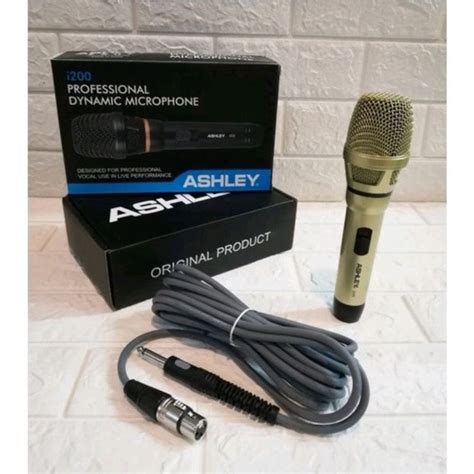 Jual Mic Vocal Dynamic Kabel Ashley I Microphone Shopee Indonesia