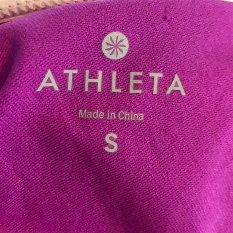 Athleta Bikini Purple Pink And Orange Stripes Gem