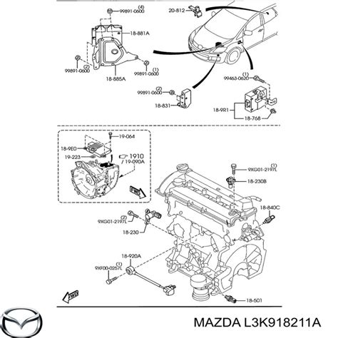 L K A Mazda Sensor De Presion Del Colector De Admision