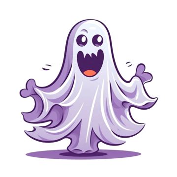 Simple Illustration Of Scary Ghost Monster For Halloween Day Flat Style, Demon, Evil, Devil PNG ...